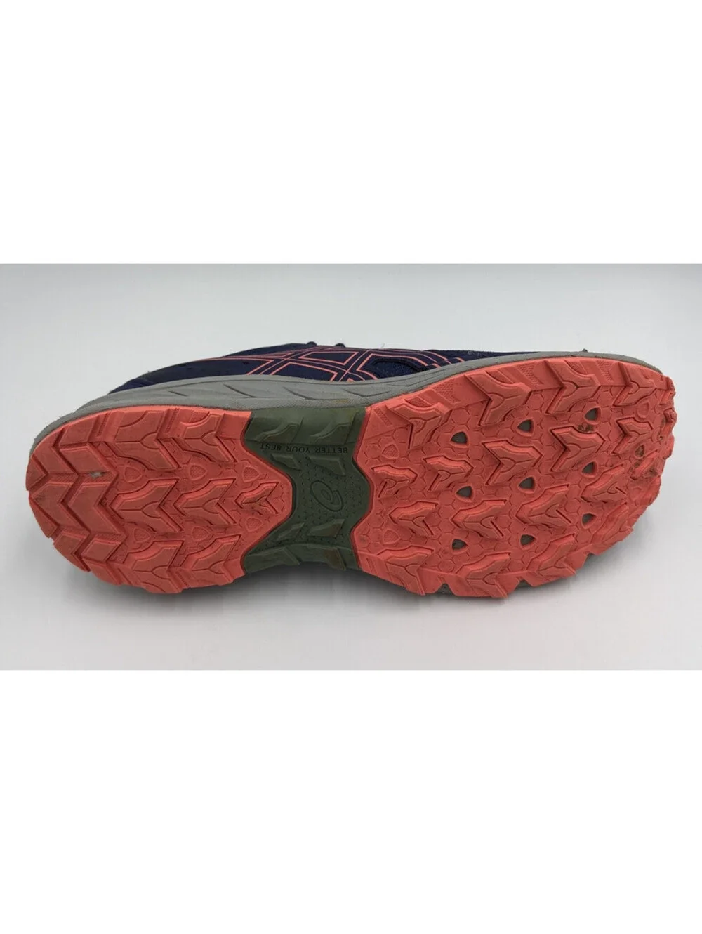 ASICS Pre Venture 9 Indigo Blue Papaya Trail Shoes Women's 8.5 Kids 7